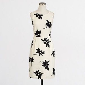 NWT JCrew Factory Petite Printed Textured Dress